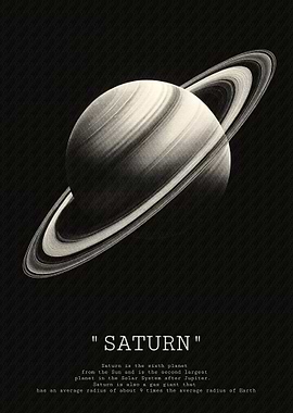 Saturn Planet Illustration