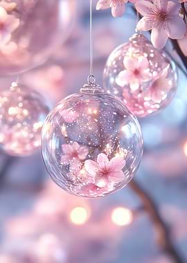 Cherry Blossom Ornaments