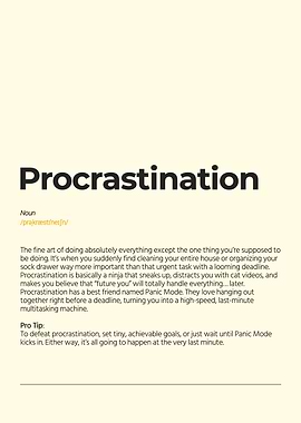 Procrastination Definition