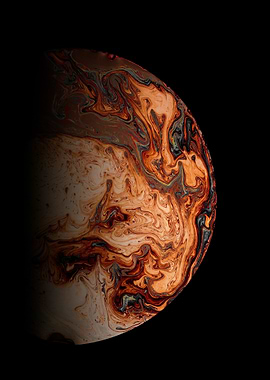 Abstract Swirling Planet