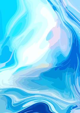Abstract Blue Swirls
