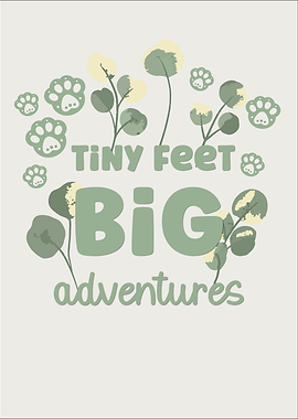 Tiny Nursery Paw Prints