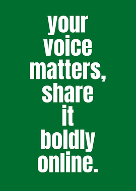 Your Voice Matters Poster