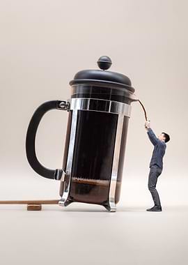 Giant French Press Coffee