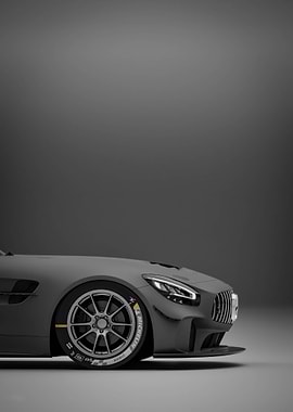 Black Mercedes-AMG GT4