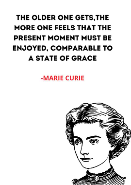 Marie Curie Quote Print