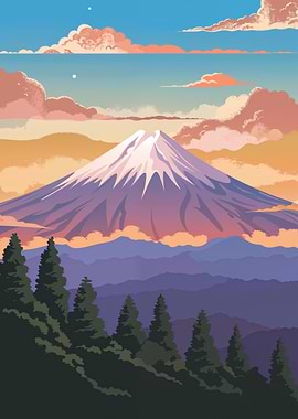 Mount Fuji Sunset