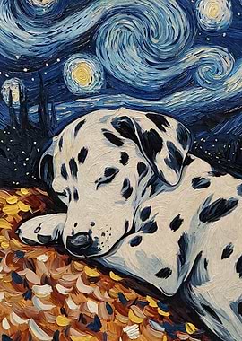 Dalmatian Puppy Sleeping