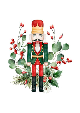 Nutcracker Christmas Illustration