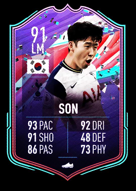 Son Heung-min Football Card