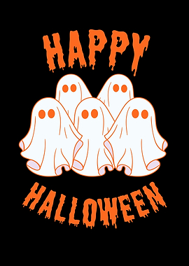 Happy Halloween Ghosts