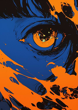 Anime Eye Abstract Art