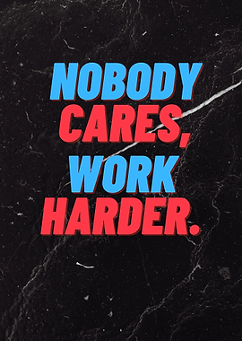 Work Harder Motivation Poster
