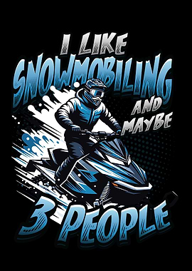 Snowmobiling Winter Snowmobile
