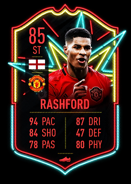 Rashford Football Card