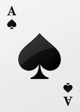 Ace of Spades Playing Card