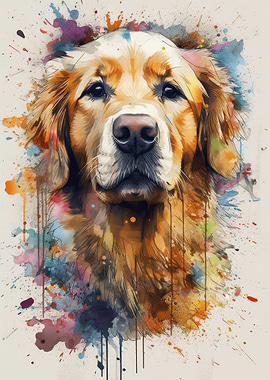 Golden Retriever Watercolor