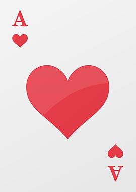 Ace of Hearts Playing Card