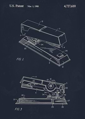 Stapler Patent Drawing