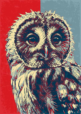TAWNY OWL Retro