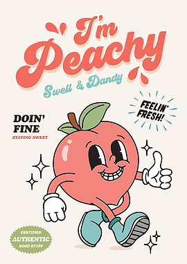 Peachy Character Illustration