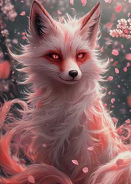 Fox Cherry Blossoms Japan