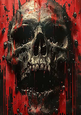 Skull in Red