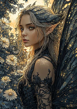 Fairy with Black Wings