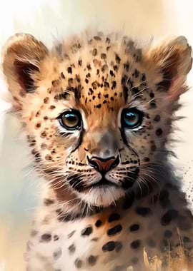 Leopard Cub Portrait