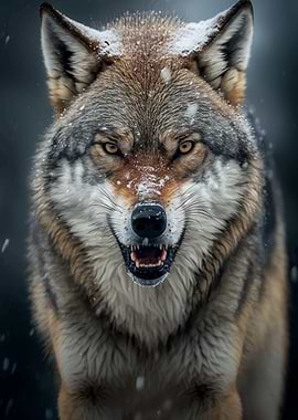 Wolf in Snow
