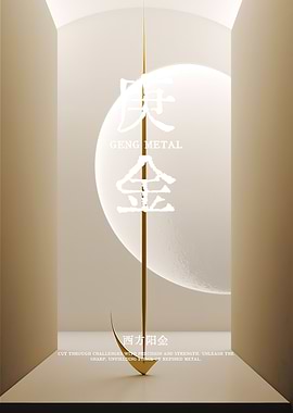 Metal Sculpture with Chinese Characters