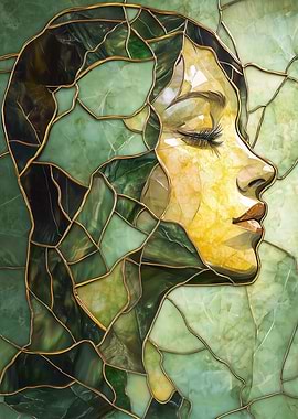 Stained Glass Woman