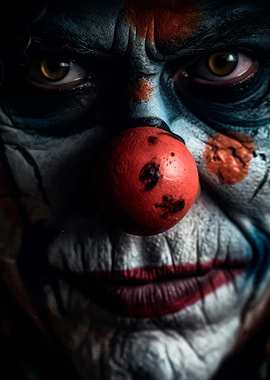 Creepy Clown Close-up