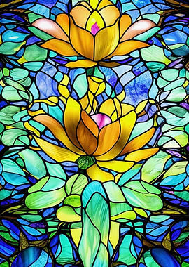 Stained Glass Flowers