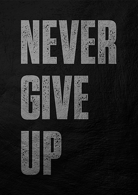 Never Give Up Poster