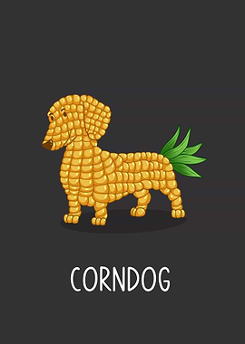 Funny Puns Corn Dog