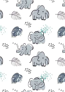 Cute Elephant Pattern
