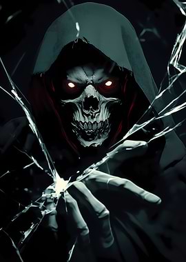 Skeleton with Red Eyes