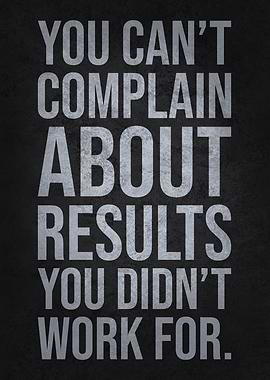 Work For Results - Motivational