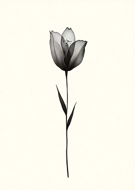 Single Flower Silhouette