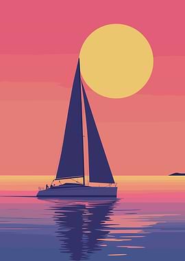 Sailboat at Sunset