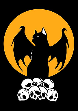 Bat Cat Cat Mom Gift