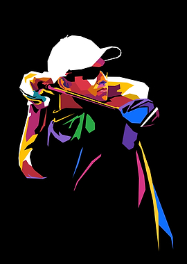 Golf Swing Pop Art