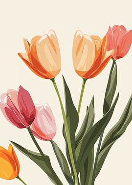Colorful Tulip Bouquet