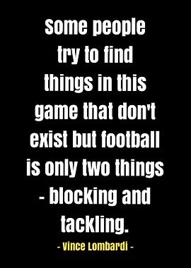 Football Quote - Vince Lombardi