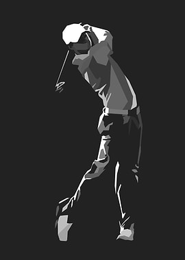 Golf Swing Silhouette