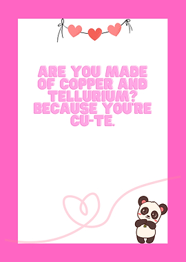 Cute Panda Pun Card