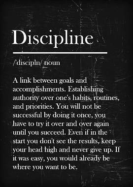 Discipline