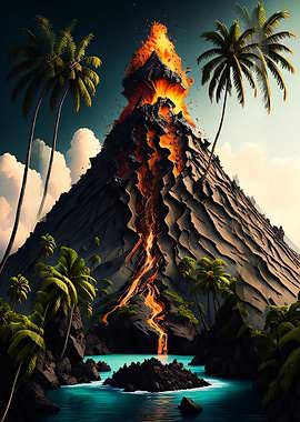 Volcanic Island Paradise