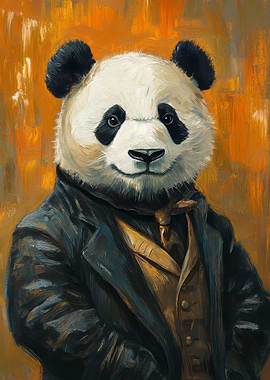 Gentleman Panda Portrait